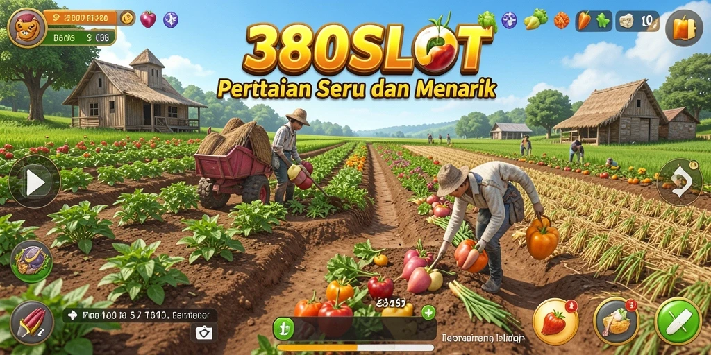 Tampilan gameplay menarik saat bertani di 380SLOT.