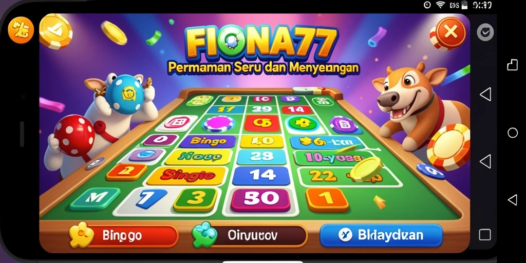 Tampilan gameplay menarik dari FIONA77 dengan gameplay Bingo seru.
