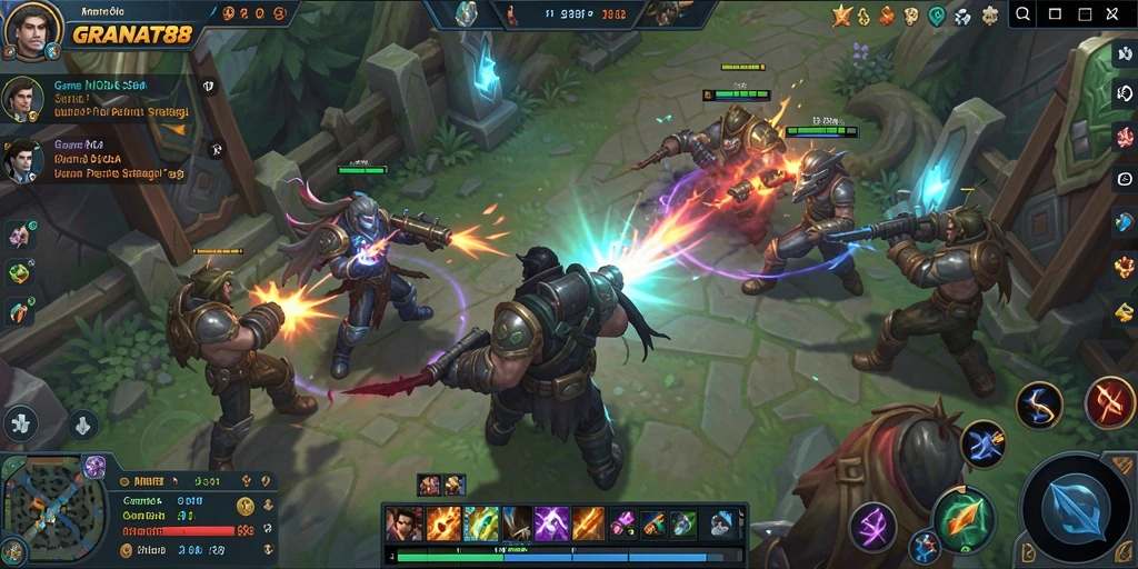 Tampilan gameplay menarik di GRANAT88 dengan karakter beraksi.