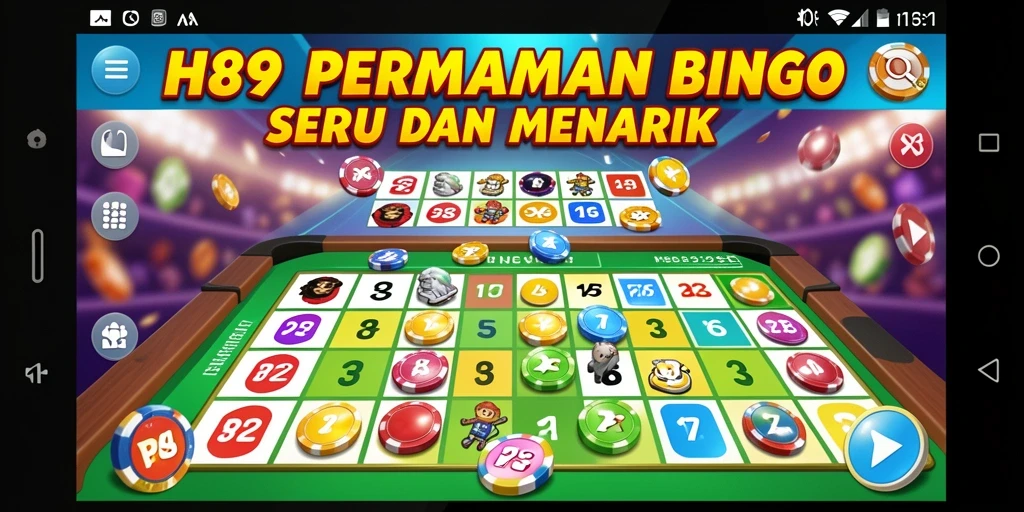 Tangkapan layar H89 yang menunjukkan gameplay Bingo yang seru.