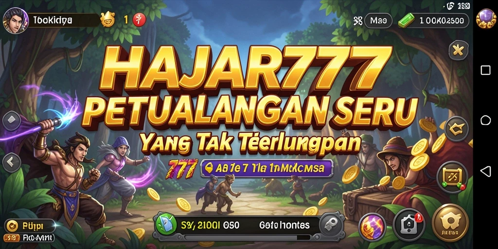 Tampilan gameplay mendebarkan di dunia petualangan.