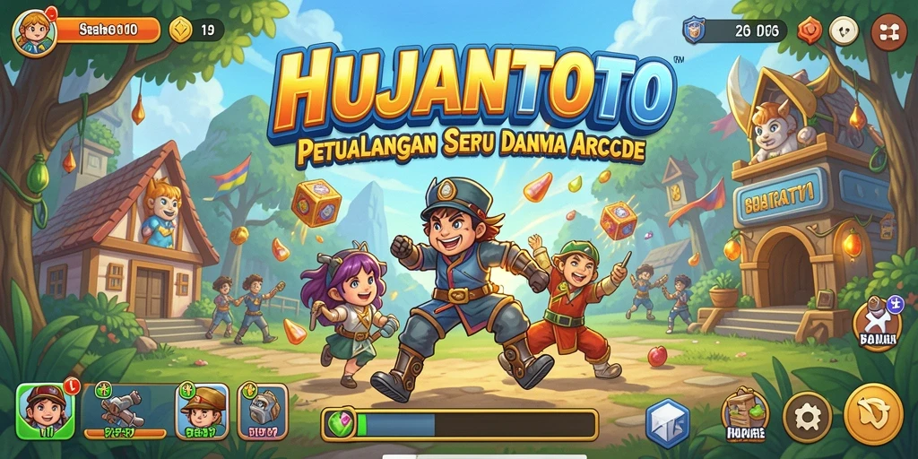 Menampilkan aksi gameplay menegangkan di HUJANTOTO