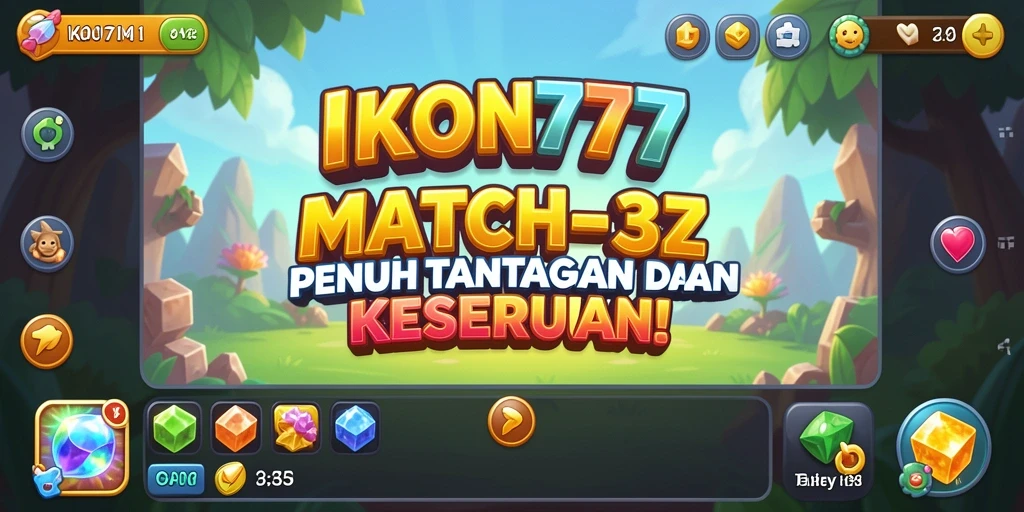 Screenshot gameplay IKON777 menampilkan serunya mencocokkan ikon.
