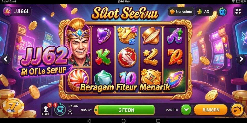 Tampilan menarik dari gameplay Slot JJ62 yang seru dan menghibur.