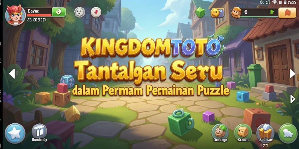 Tampilan gameplay seru KINGDOMTOTO dengan beragam tantangan puzzle.
