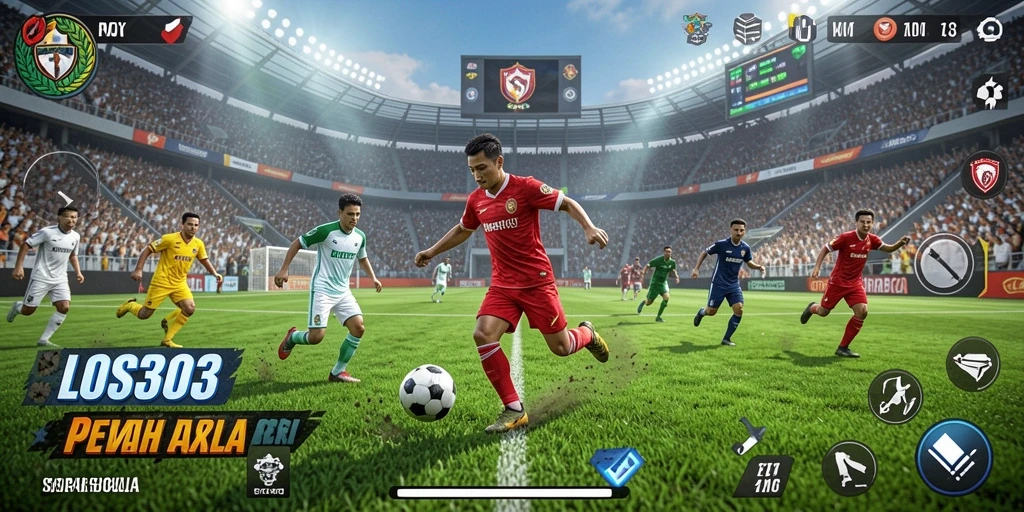 Tampilan gameplay yang dinamis dan realistis dari LOS303.
