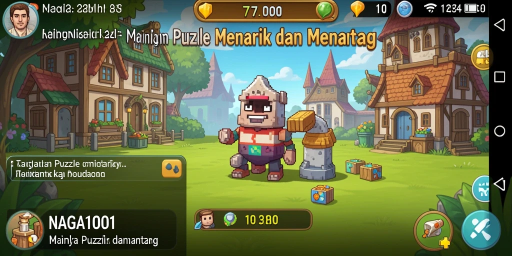 Tampilan gameplay NAGA1001 dengan teka-teki yang menantang dan interaktif.