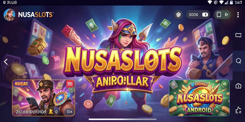 Tampilan antarmuka pengguna NUSASLOTS yang sederhana dan intuitif.