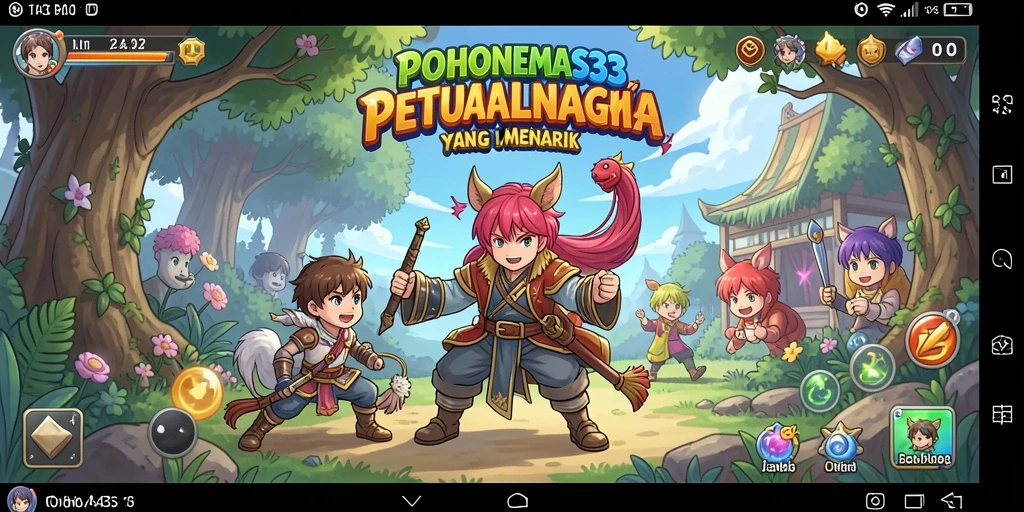 Tampilan menarik dari gameplay Anime di POHONEMAS33.
